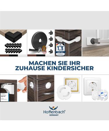 Hoffenbach Child Locking for Closets & Drawers - 8 Pack No-Drill Baby Safety Lock for Cabinets & Drawers - Secure Your Home Today! - Buy Online on GoSupps.com