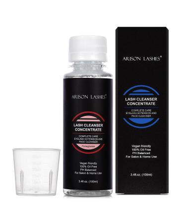 LASH Bath Foam Cleanser for Eyelash Extensions - Vegan Oil-Free Shampoo 100ml (Pomegranate) | DIY Professional Care - Shiliu - Buy Online on GoSupps.com