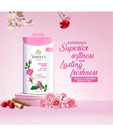 Yardley London - English Rose Perfumed Talc for Women 250g - Buy Online on GoSupps.com