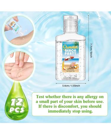 Dansib 12 Pcs Mini Aloe Vera Gel Bulk for Christmas Wedding Party 1oz Soothing Moisture Aloe Gel Bulk Travel Size for Thank You Gifts Christmas Favors Wedding Party (Beach) - Buy Online on GoSupps.com