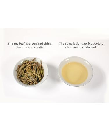 TIAN HU SHAN - Premium White Tea Loose Leaf - Original Bai Mu Dan with a Light & Fresh Delicate Flavor - 114 g  - Buy Online on GoSupps.com