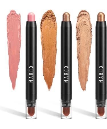 6 Colors Glitter Eyeshadow Stick Colorful Set Waterproof Eye Shadow Pencil Eye shadow Stick Pen Makeup Set Waterproof & Long Lasting Starter Eyeshadow Stick Sets - Buy Online on GoSupps.com