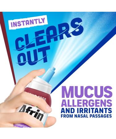 Afrin Moisturizing Children s Saline Mist for Everyday Nasal Congestion and Dry Nose, Isotonic Seawater Saline Spray for Babies 6+ Months, Drug Free Baby Congestion Relief with Soft Tip Nozzle, 5 oz Non-medicated - Buy Online on GoSupps.com