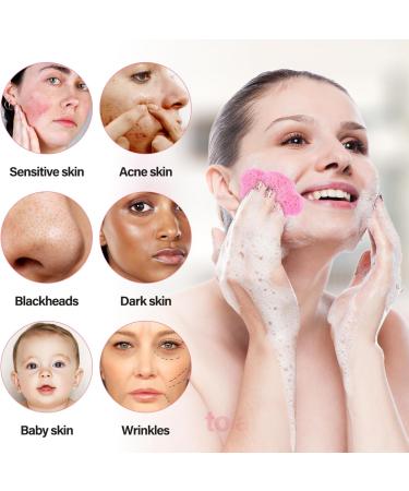 Telooco 50 Pieces Flower Shape Compressed Facial Sponges Disposable Expedient Travel Face Sponges for Cleansing Exfoliating Makeup Estheticians Spa(Pink) - Buy Online on GoSupps.com