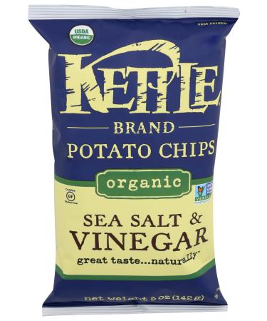 Kettle Foods Chip Potato Sea Salt & Vinegar Organic, 5 oz
