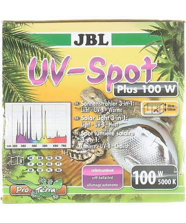 JBL Solar UV-Spot Plus - UV Spot Lamp with Daylight Spectrum Light UV-B Heat E27 100W - Enhance Your Aquarium Lighting - Buy Online on GoSupps.com