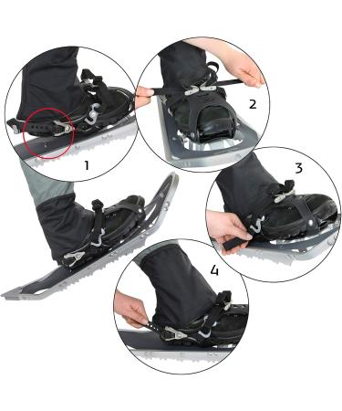 ALPIDEX Snowshoes for Men & Women Aluminum Frame Size 38+ Up to 130 kg Includes Carrying Bag Durable Grey Design - Buy Online on GoSupps.com