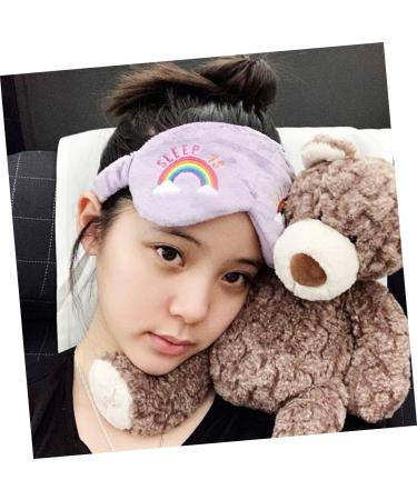 4pcs Rainbow Eye Blindfold Set - Fabric Elastic Eye Mask for Girls - Rainbow Print Hairband - Buy Online on GoSupps.com