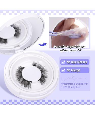 ALICE Magnetic Eyelashes Kit Natural Cat Eye False Eyelashes with Magnets and Magnetic Lash Applicator Reusable Faux Mink Magnetic Lashes Kit Easy to Use No Glue Needed D27 - Buy Online on GoSupps.com