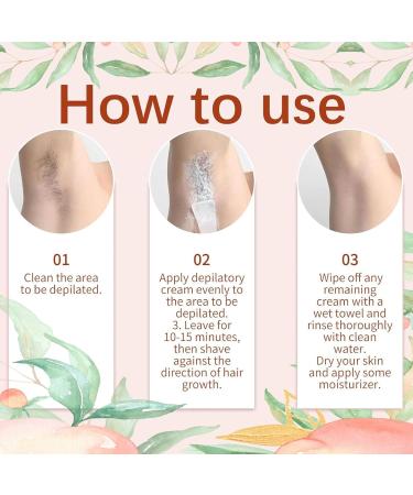 Nbzsmlkn Luxev ria Facial Hair Removal Cream Smoothing Cream Depilatory Cream with Peach Treatment for Smooth Skin for Women and Men 1 piece - Buy Online on GoSupps.com