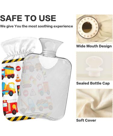 2L Heat Bottle - Durable Warm-Up Bag for Pain Relief | Perfect for Shoulders Neck and Cramps | Colorful Truck & Car Patterns - Buy Online on GoSupps.com