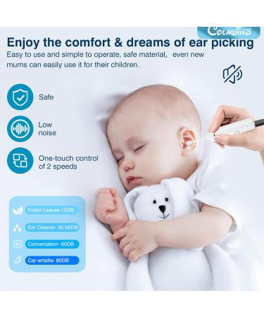 Premium Ear Wax Removal Tool Kit - Electric Ear Pick with 4 Tips for Adults & Kids | Effective Earwax Cleaner & Pressure Relief - Buy Online on GoSupps.com