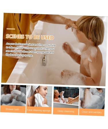 Buy Hemoton 8 Pcs Bath Ball Foam Loofah Sponges | Exfoliating Bath Shower Sponge Set for Women Hydrophilic Polyurethane - Buy Online on GoSupps.com