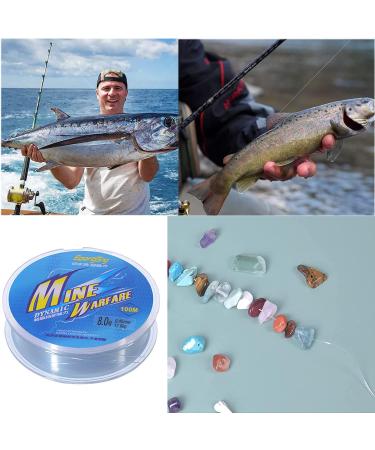 Rnitle 0.45mm Nylon Fishing Line - 100m Transparent Monofilament for Trout & Pike | Strong Tension Fishing Cord & Jewelry Decoration - Buy Online on GoSupps.com
