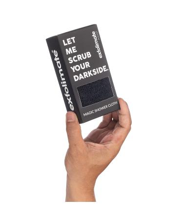 ExfoliMATE Magic Exfoliating Shower Cloth - Remove Dead Skin for Youthful Complexion (Black - Pocket 2.0) | International Shipping - Buy Online on GoSupps.com