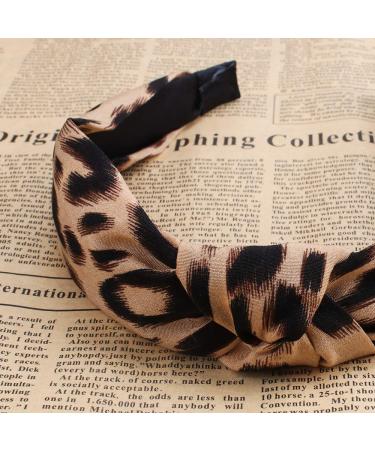 Ondder 10 Pack Leopard Headbands for Women - Fashion Cheetah Knotted Headbands for Girls - Leopard Hair Accessories Set - Buy Online on GoSupps.com