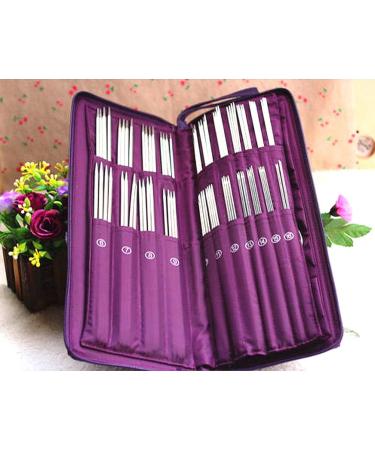 104 Pcs Stainless Steel Knitting Kit with Needles and Crochet Hook - Hand Tool Set with Pu Bag - Buy Online on GoSupps.com