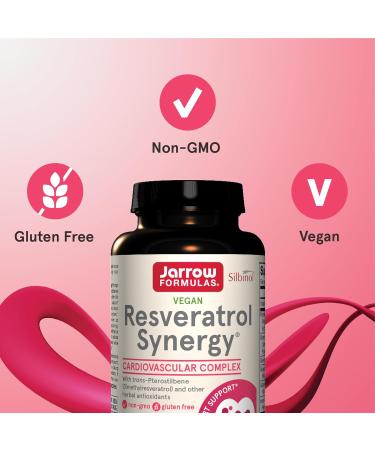 Jarrow Formulas Resveratrol Synergy - 60 Natural Tablets for Antioxidant Support - Buy Online on GoSupps.com