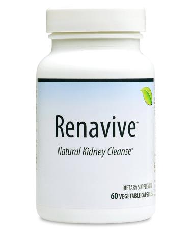 Renavive - Natural Kidney Cleanse | Eliminate & Protect Against Kidney Stones | Flush Impurities & Clear System | Support Kidney Health & Function | Chanca Piedra Celery Seed & More | 60 Capsules 60 Count (Pack of 1)