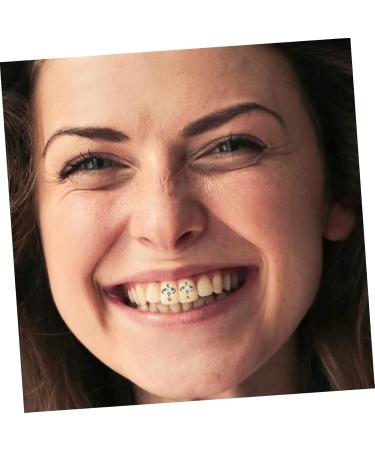 PACKOVE Tooth Gems Kit 6 Pcs Retro Retro Decor Vintage Decor Costume Supplies Metal Cosplay Crystal Stone Dental Tooth Jewels - Buy Online on GoSupps.com