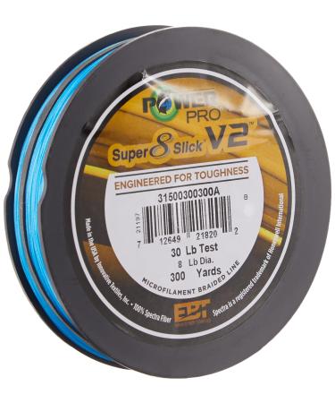 PowerPro Super Slick V2 30 LB 300 YD Blue (31500300300A)