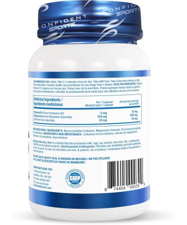 CONFIDENT SPORTS - ZMB6-100% Pure - Maximum Strength + Absorption 240 Count 80 Servings  - Buy Online on GoSupps.com