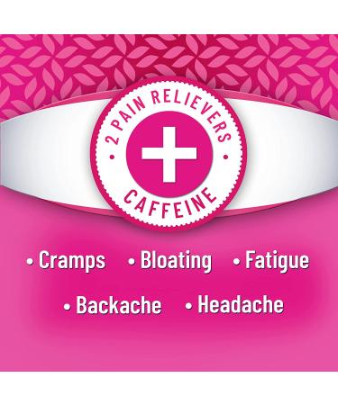 Pamprin Maximum Strength Max Formula with Acetaminophen - Menstrual Period Symptoms Relief - 24 Caplets - Buy Online on GoSupps.com