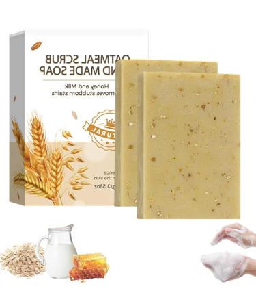 Generisch Nolvia Soap - Organic Natural Soap - Luxury Double Action Care - Handmade Vegetable Soap with Oat Oil - Organic Piece for Dry and Sensitive Skin - Refreshing Moisturizer (2)