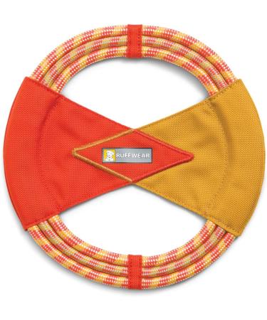 RUFFWEAR Fling-Fetch-Tug Dog Toy - Flying Disc in Sockeye Red | One Size Ideal for Interactive Play | Shop Internationally - Buy Online on GoSupps.com