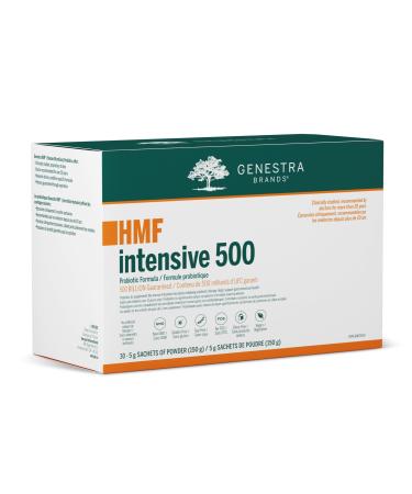 Genestra Brands - HMF Intensive 500 - Probiotic Formula - Supports Gastrointestinal Health and a Favourable Gut Flora - 30 Sachets (5 Grams Powder Each)