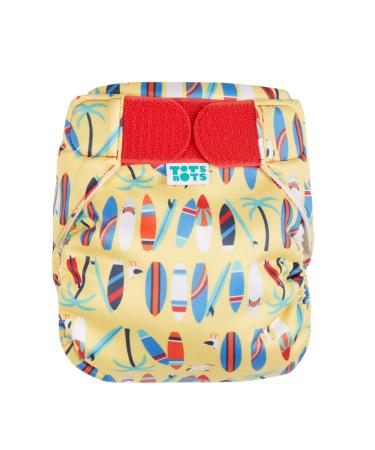 TOTSBOTS - Reusable Swim Nappy - Swimming Pool Safe - Very Easy On & Off - Eco-Friendly - UK Made - Surf's Up (Size... Size 2 20-35lbs Surf's Up!