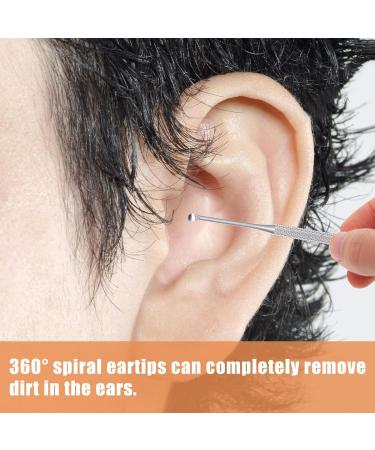 Stainless Steel Earwax Removal Kit for Kids and Adults - Ear Curette Tool Set for Safe and Efficient Ear Cleaning - Silver 9.5X1.8CM - Buy Online on GoSupps.com