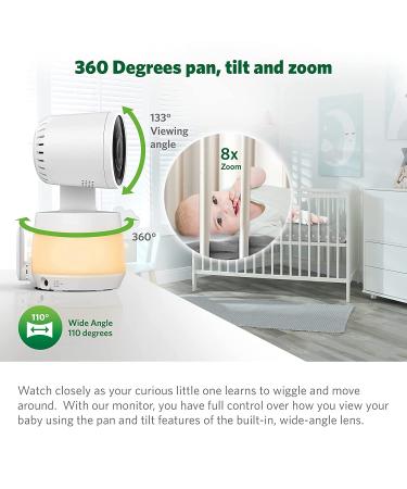 LeapFrog LF930HD 1080p Smart WiFi Baby Monitor with 360 Pan, Tilt & 8X Zoom | 7 HD Display, Night Light, Night Vision, Two-Way Intercom & Smart Sensors - Buy Online on GoSupps.com