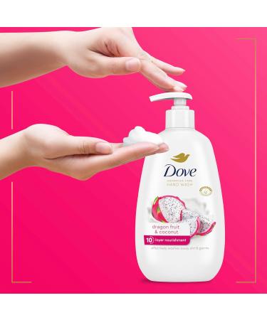 Dove Advanced Care Hand Wash 4 Count for Effectively Washing Away Dirt & Germs Dragonfruit & Coconut with 10-Layer Nourishment - Buy Online on GoSupps.com