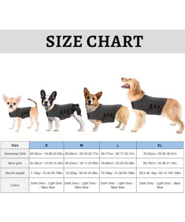 Gojiny Dog Anxiety Jacket | Calming Coat for Stress Relief | Thunder Jacket - Dark Grey S - Buy Online on GoSupps.com