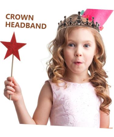 FRCOLOR 1pc Black Crown Bride Hair Accessories Party Headdress Baroque Crown Wedding Headdress Bridal Hair Decor Baroque Bridal Crown Women Crown Wedding Headband Bridal Headpiece 14x14cm Black - Buy Online on GoSupps.com