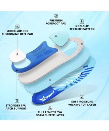 IFITNA Arch Support Inserts for Plantar Fasciitis Relief | Orthotic Insoles for Men & Women | Shock Absorbing Foot Cushions | Ideal for Flat Feet & All-Day Comfort - Buy Online on GoSupps.com