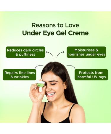 Bella.Vita Organic EyeLift Cream Gel - Hydrating Under Eye Treatment for Dark Circles Puffy Eyes Wrinkles & Fine Lines - 20 gm - Buy Online on GoSupps.com
