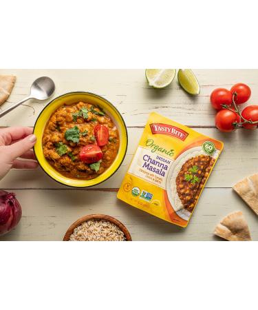 Tasty Bite Channa Masala - Microwaveable Indian Entrأ©e (10 oz, Pack of 6) | Ready to Eat - Buy Online on GoSupps.com