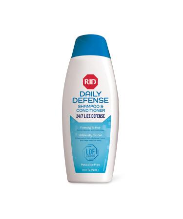 RID Daily Defense Lice Shampoo & Conditioner, Used Daily Provides 24/7 Defense Against Head Lice, 100% Effective, 10.1 Ounce