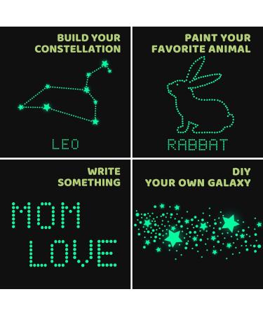 ECHOCUBE Glow in the Dark Wall Stickers Set - 637pcs Stars, Moon and Dots for Kids Bedroom Decor - Buy Online on GoSupps.com