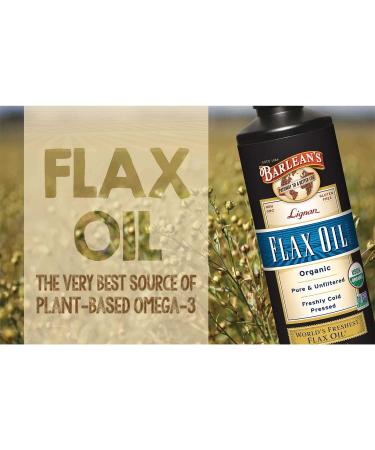 Barlean's Organic Lignan Flax Oil 16 fl oz - Premium Cold-Pressed Omega-3 & Plant-Based Nutrients - Buy Online on GoSupps.com
