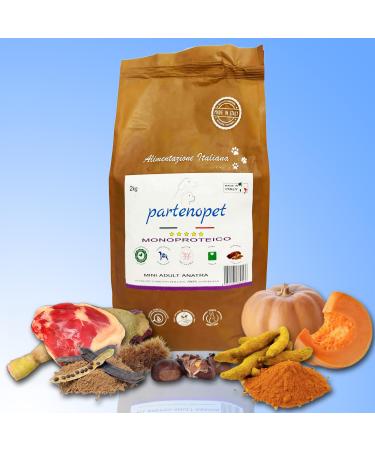 Partenopet Adult Mini Monoprotein Duck Dog Food 100% Natural 2 kg