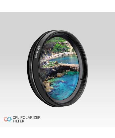 Polaroid Optics 55mm Multi-Coated CPL Filter for Color Saturation & Reflection Control - Buy Online on GoSupps.com