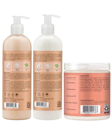 Shea Moisture Coconut & Hibiscus Curly Hair Bundle - Shampoo, Conditioner, Curl Cream 68 Fl Oz - Buy Online on GoSupps.com