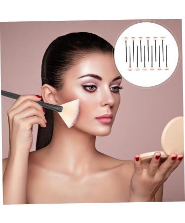 FRCOLOR 12pcs Peel Mask Shape Glycolic Slim Fiber Handheld Travel Fan & Highlighting Makeup Brush - Perfect Facial Tools for Girls | Reliable Bristle & Acid Masks - Buy Online on GoSupps.com