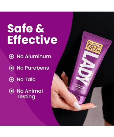Super Fresh Lady Parts | Full Body & Private Parts Deodorant For Women | INVISIBLE CREAM for Privates Body & Skinfolds | Stop Odor & Stay Fresh|Aluminum Free Feminine Hygiene | Lightly Scented | 4oz Invisible Lotion 1 Pack - Buy Online on GoSupps.com