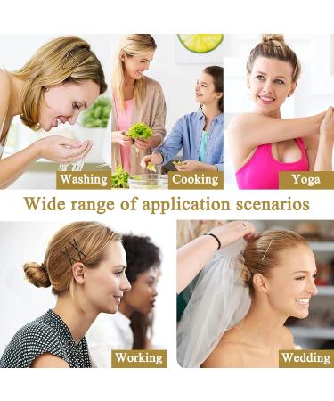 Kavya Hair Grips 200 Pcs Bobby Pins Anti Slip Hair Pins for Women with Storage Box Kirby Grips for Curling Hair And Creating Different Hairstyles Dance Recitals and Competitions Occasions Gold Brown Silver Black - Buy Online on GoSupps.com