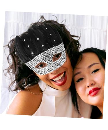 Beaupretty Decor Masquerade Mask Unique Mask Cosplay Mask for Adults Half Mask Creative Mask Party Accessory Rhinestone Mask for Party Carnival Mask Prop Halloween Rhinestones Party Supplies - Buy Online on GoSupps.com