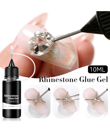 Nail Gem Glue - 10 ml Nail Art Glue Rhingestone Glue | 3D Design Accessories Strong Adhesive Nail Art Rhinestone Nail Gel - Buy Online on GoSupps.com
